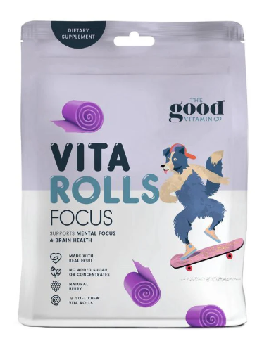 The Good Vitamin Co vita rolls Focus 水果卷【专注力】一包8个【保质期2027/12】